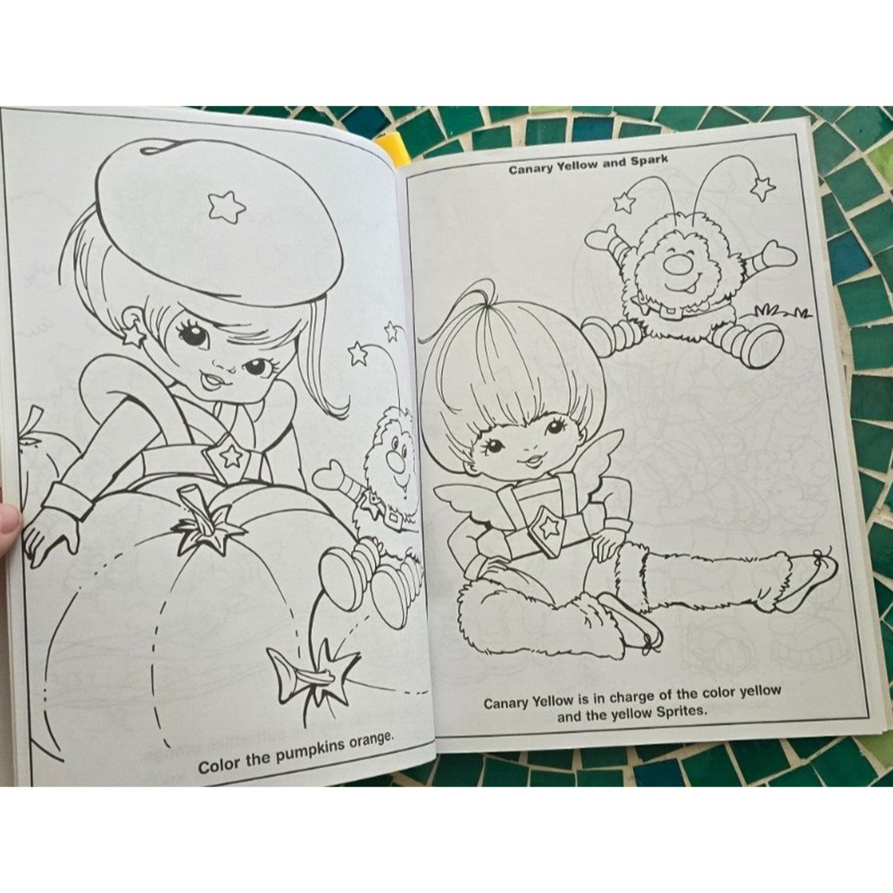 RAINBOW BRITE Scholastic books stickers paper dolls coloring NWOT - Picture 10 of 14